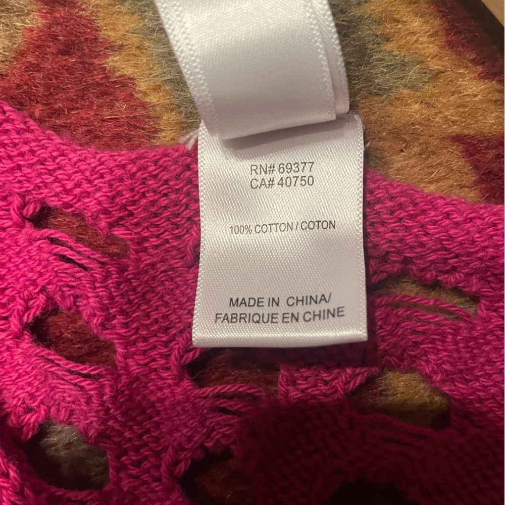 MarlaWynne Fuchsia Open-Knit Sweater - Picture 2 of 5